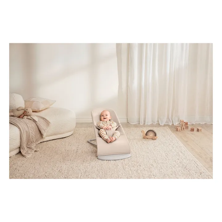 Tumbona Bliss de punto jaspeado | Beige- Imagen del producto n°2