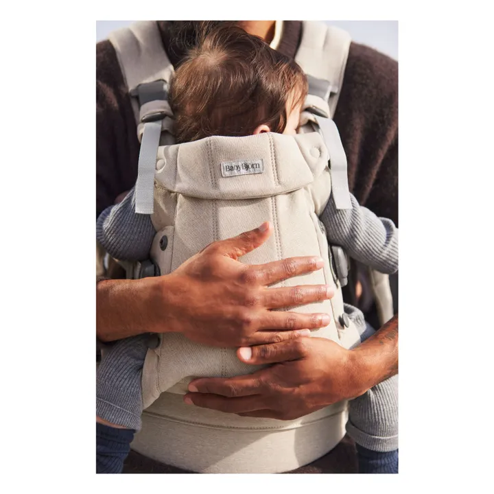 Mochila porta bebé Harmony de punto jaspeado | Beige- Imagen del producto n°5