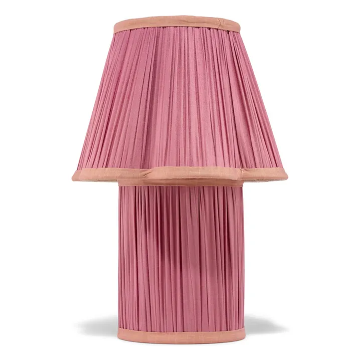 Lámpara de sobremesa de seda Myra | Rosa Fushia- Imagen del producto n°0