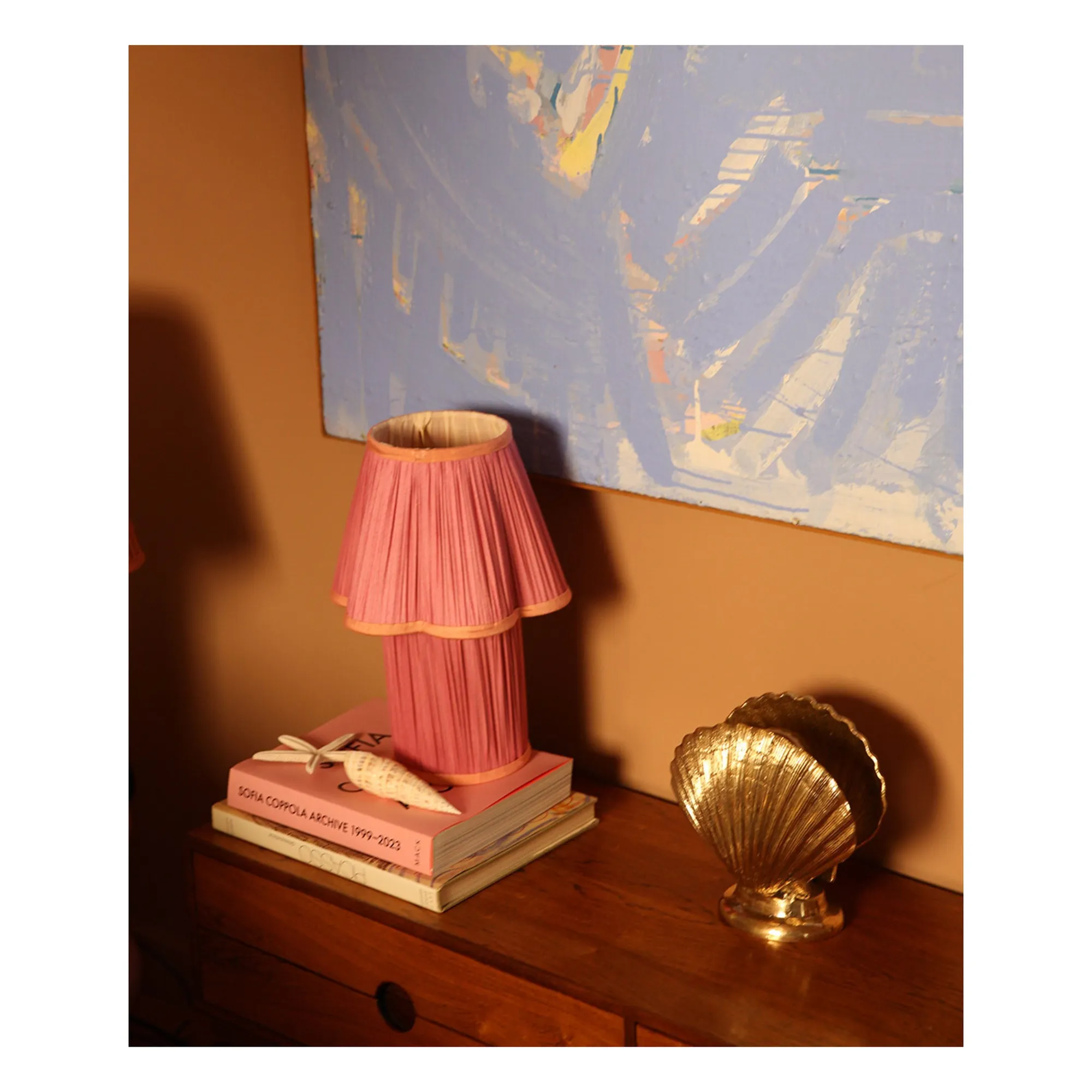 Lampe à poser coquillage | Laiton- Image produit n°2