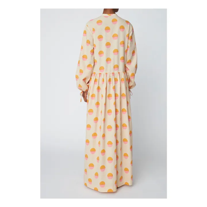 Robe Pois Coton Bio | Crème- Image produit n°1