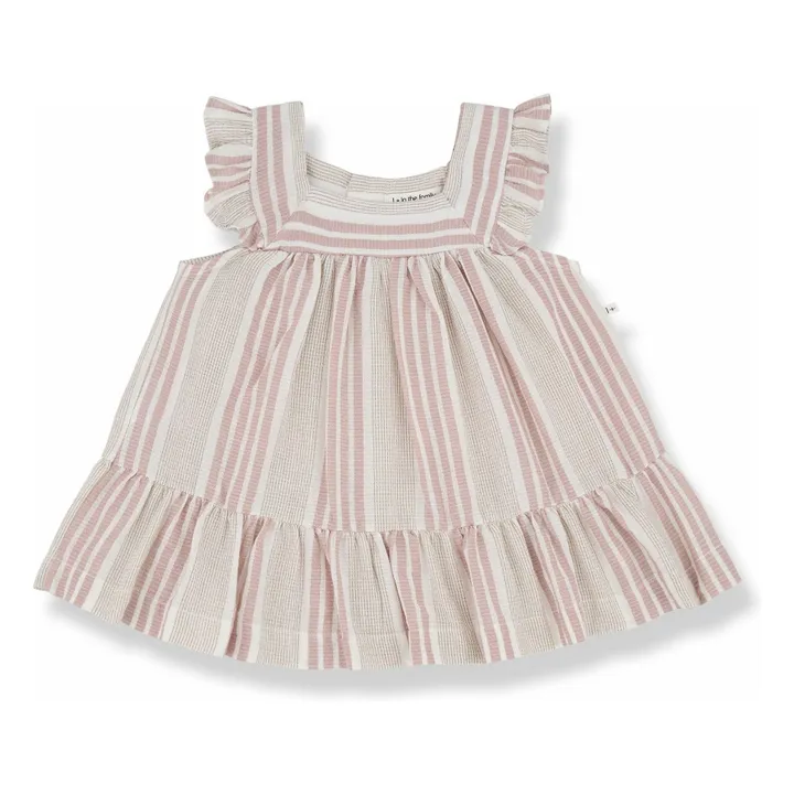 Robe Miriam Coton Bio | Vieux Rose- Image produit n°0