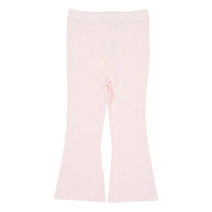 Flare Pants Stripes Algodón orgánico | Rosa Pálido- Imagen del producto n°0