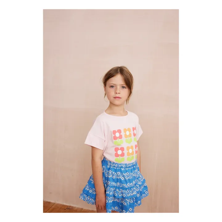 T-shirt Crop Coton Bio | Rose pâle- Image produit n°1