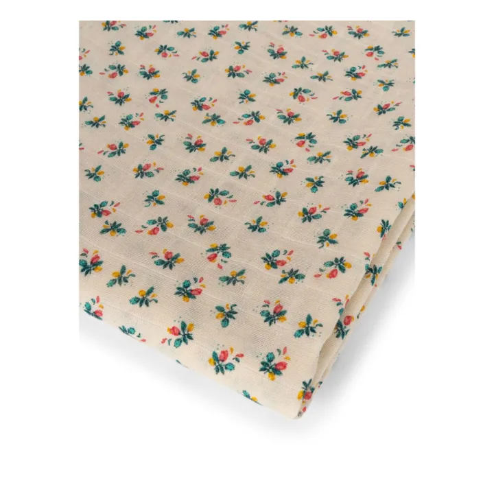 Lange d'emmaillotage en coton bio Fleurs- Image produit n°1