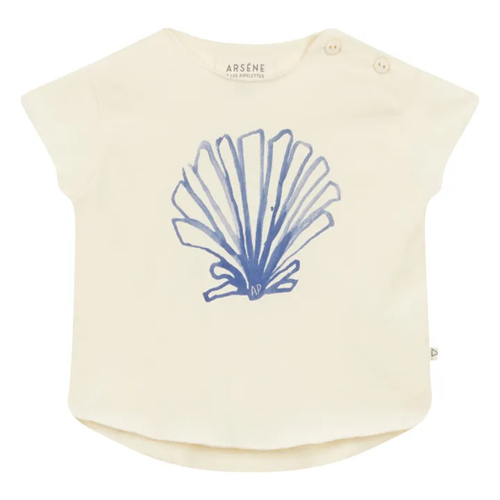 T-Shirt Foncine Coton Bio | Ecru- Image produit n°0