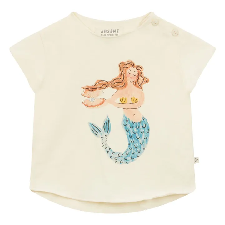 T-Shirt Fredegonde Coton Bio | Ecru- Image produit n°0