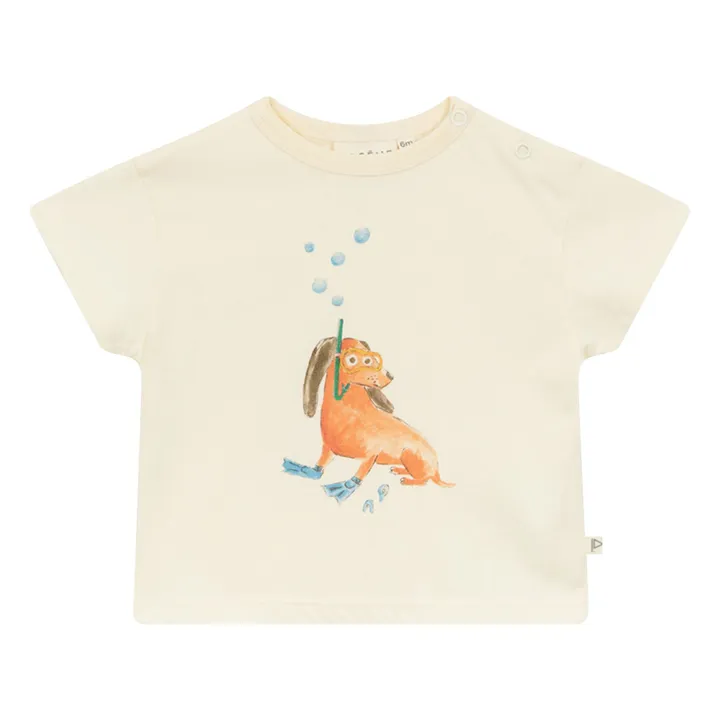 T-Shirt Fremius Coton Bio | Ecru- Image produit n°0