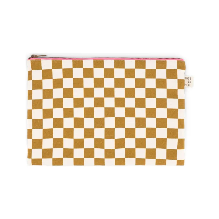 Bolso de mano Lili Check | Caramelo- Imagen del producto n°0