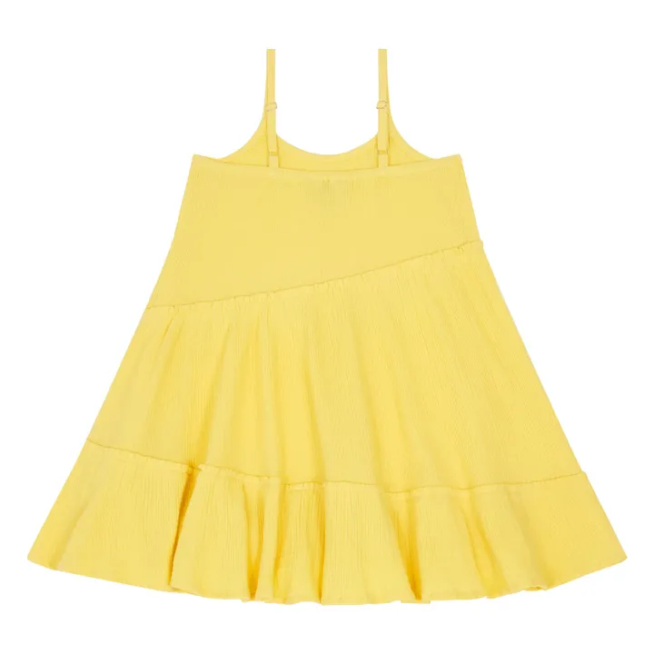 Robe en Gaze Coton Bio | Jaune pâle- Image produit n°4