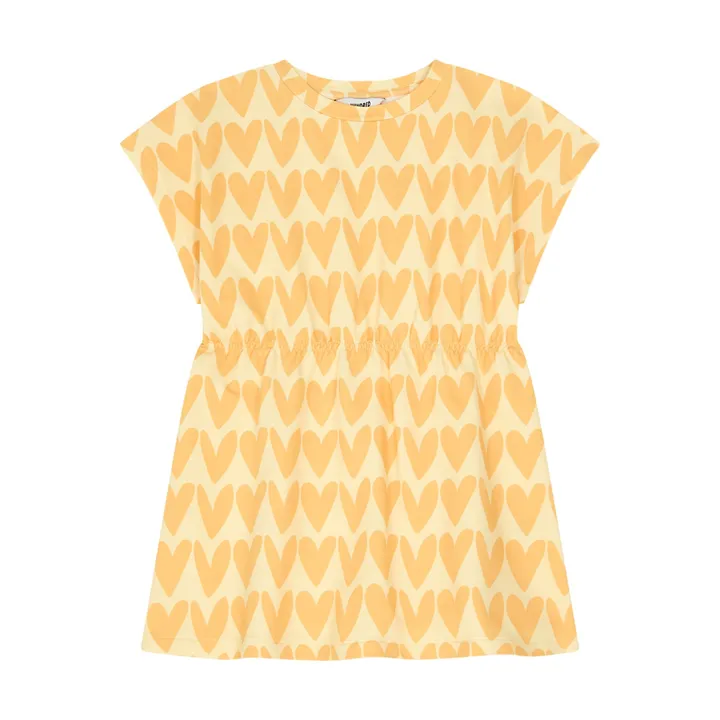 Robe Courte Coton Elasthanne | Jaune pâle- Image produit n°0