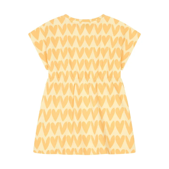 Robe Courte Coton Elasthanne | Jaune pâle- Image produit n°2