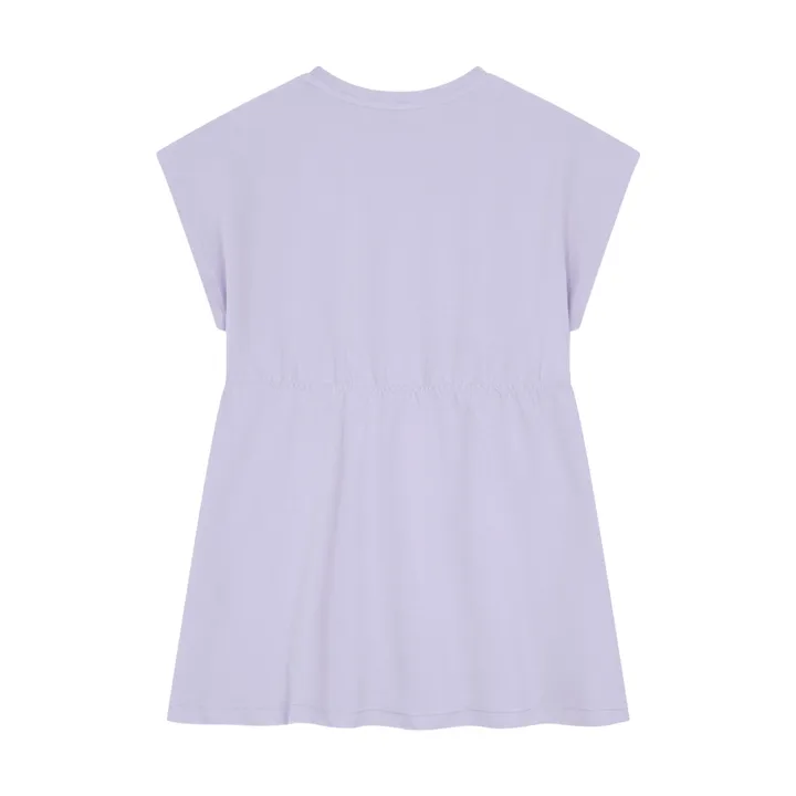 Robe Courte Coton Bio | Lilas- Image produit n°2
