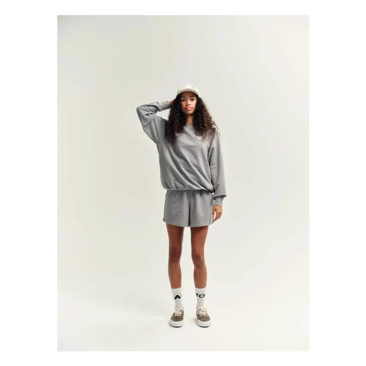 Raglan-Sweatshirt aus Bio-Baumwolle | Grau- Produktbild Nr. 1