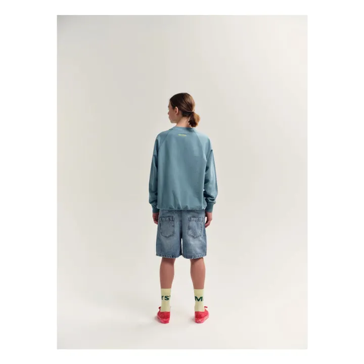 Raglan-Sweatshirt aus Bio-Baumwolle | Entengrün- Produktbild Nr. 2