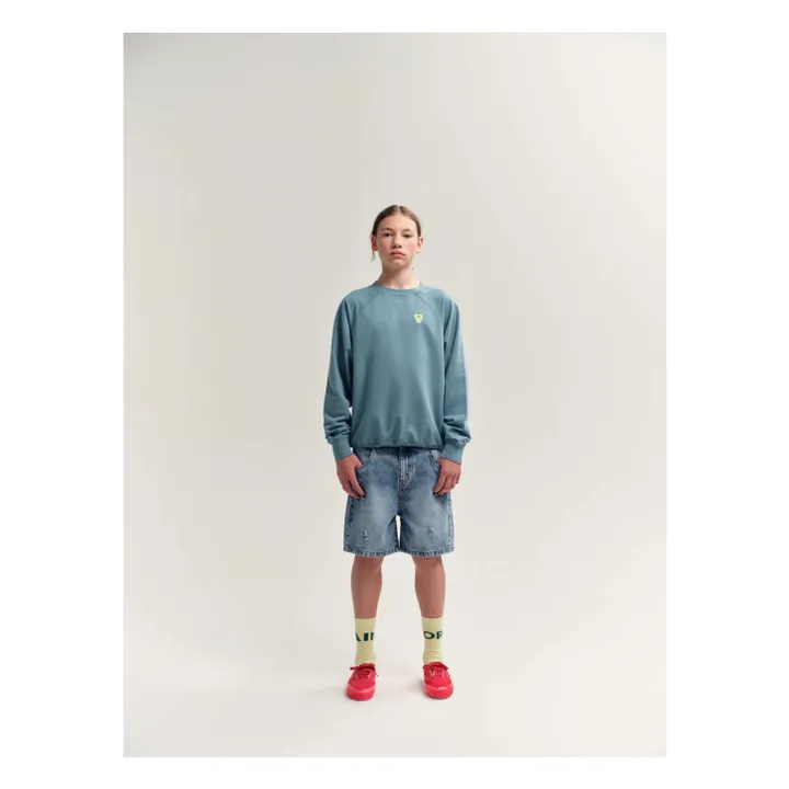 Raglan-Sweatshirt aus Bio-Baumwolle | Entengrün- Produktbild Nr. 1