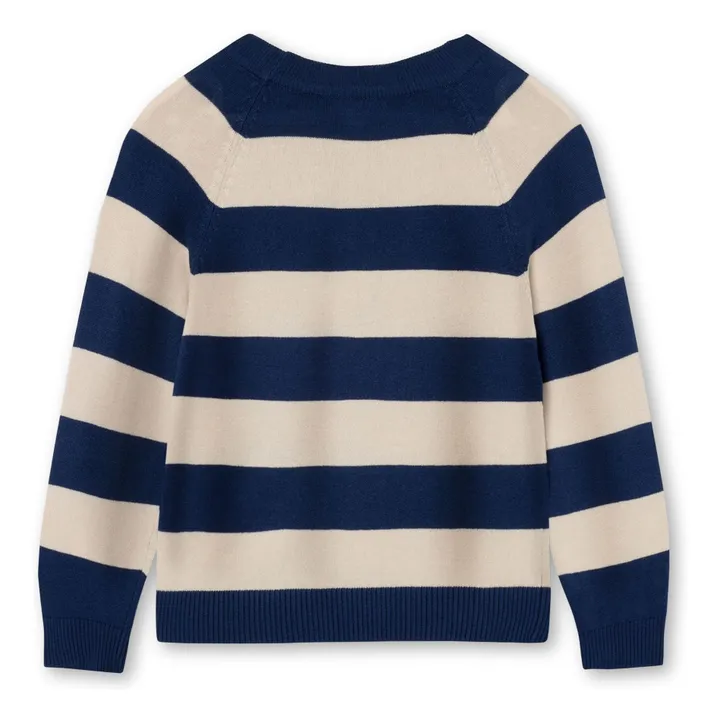 Maglione Favo in fibre riciclate | Blu marino- Immagine del prodotto n°1