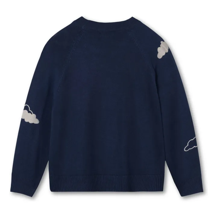 Maglia Favo Cloud Fibre riciclate | Blu marino- Immagine del prodotto n°1