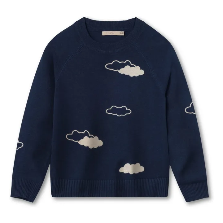 Jersey Favo Cloud Fibras recicladas | Azul Marino- Imagen del producto n°0