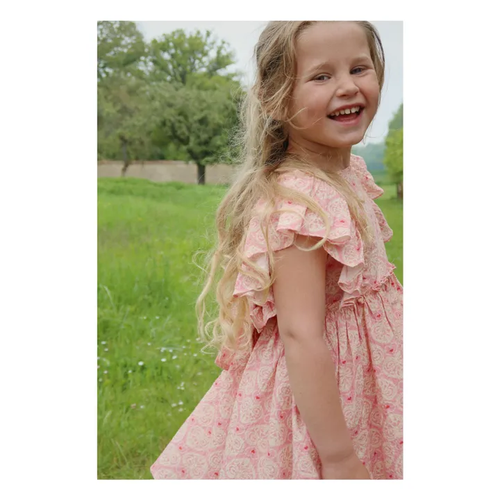 Ava organic cotton dress | Pink- Product image n°3