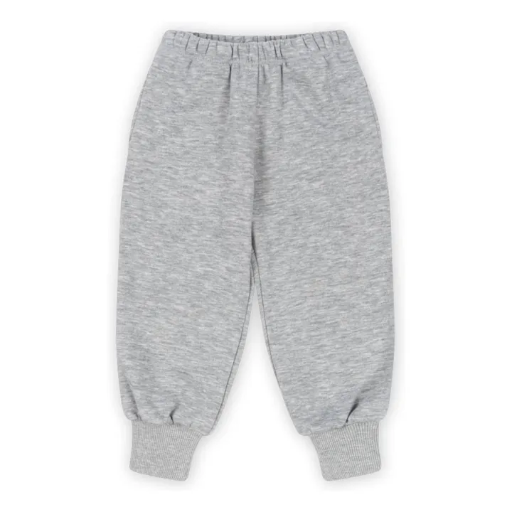 Jogger Lou Coton Bio | Gris chiné- Image produit n°0