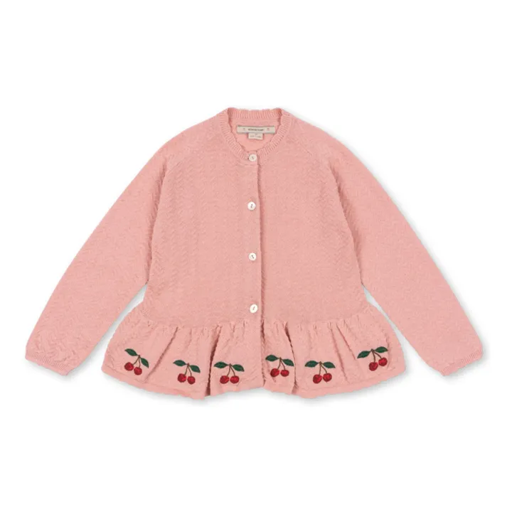 Strickjacke Cypres Bio-Baumwolle | Rosa- Produktbild Nr. 0