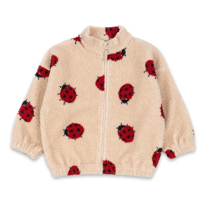 Fleecejacke Joddy Marienkäfer Recycelte Fasern | Sandfarben- Produktbild Nr. 0