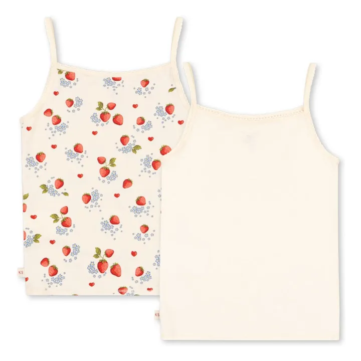 2er-Pack Strap-Tops aus Bio-Baumwolle | Seidenfarben- Produktbild Nr. 2
