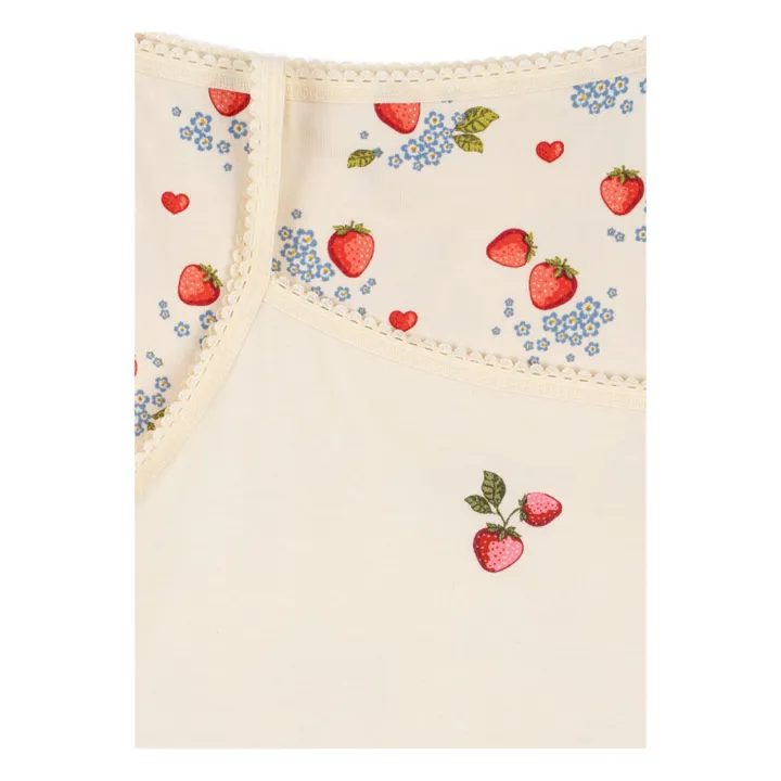 2er-Pack Strap-Tops aus Bio-Baumwolle | Seidenfarben- Produktbild Nr. 1