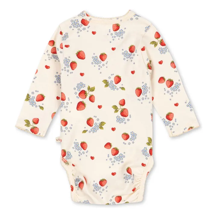 Basic organic cotton cover-up bodysuit | Ecru- Product image n°4