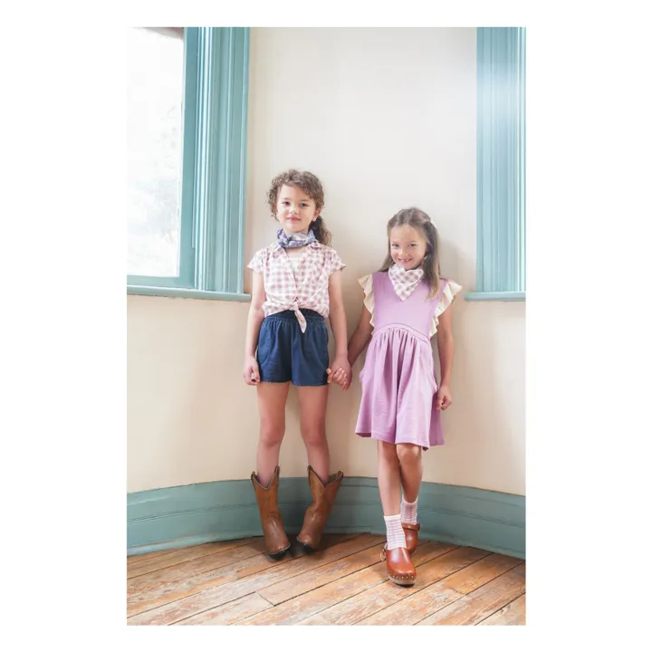 Chemise Loli Coton Bio | Mauve- Image produit n°2