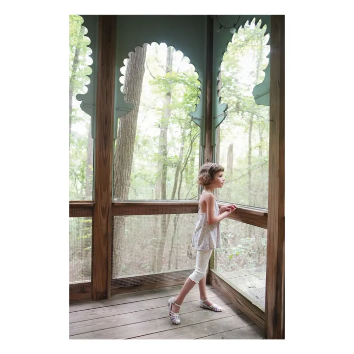 Organic Cotton Capri Legging | Ecru- Product image n°4