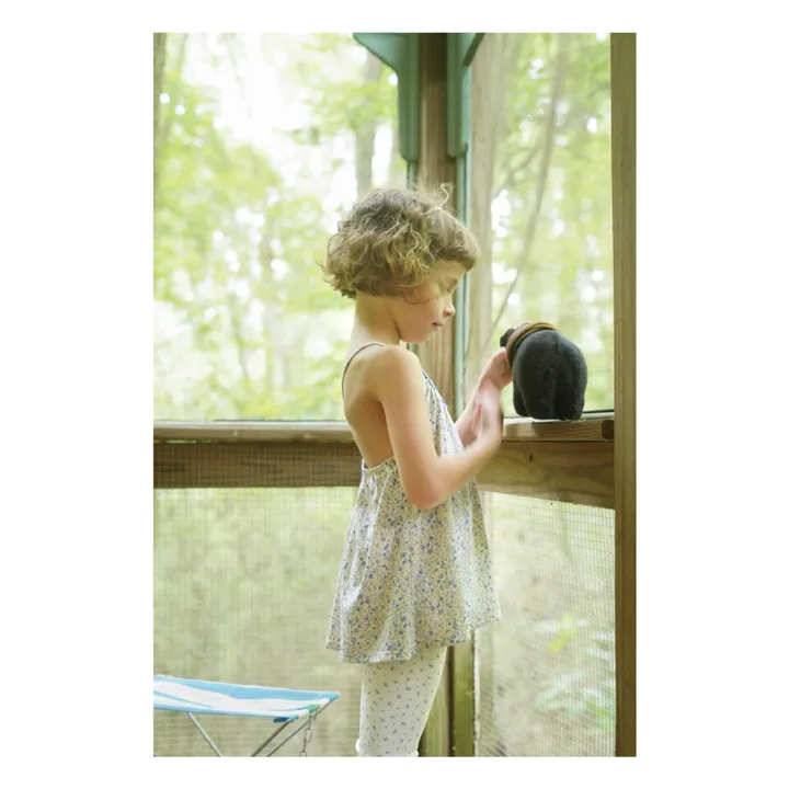 Organic Cotton Capri Legging | Ecru- Product image n°2
