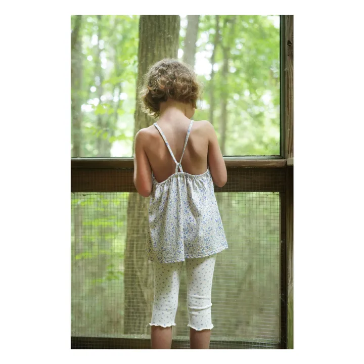 Organic Cotton Capri Legging | Ecru- Product image n°1