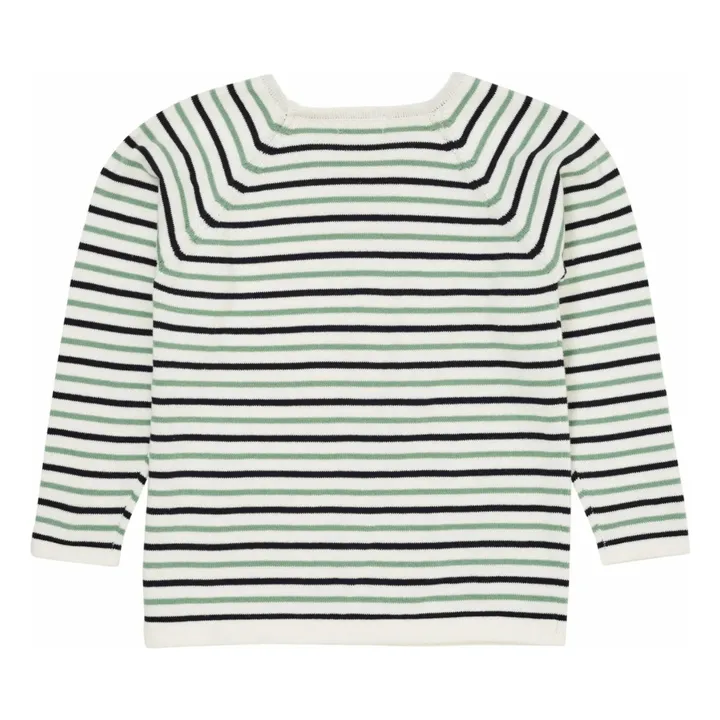 Pullover Streifen Feinstrick Bio-Baumwolle | Navy- Produktbild Nr. 1