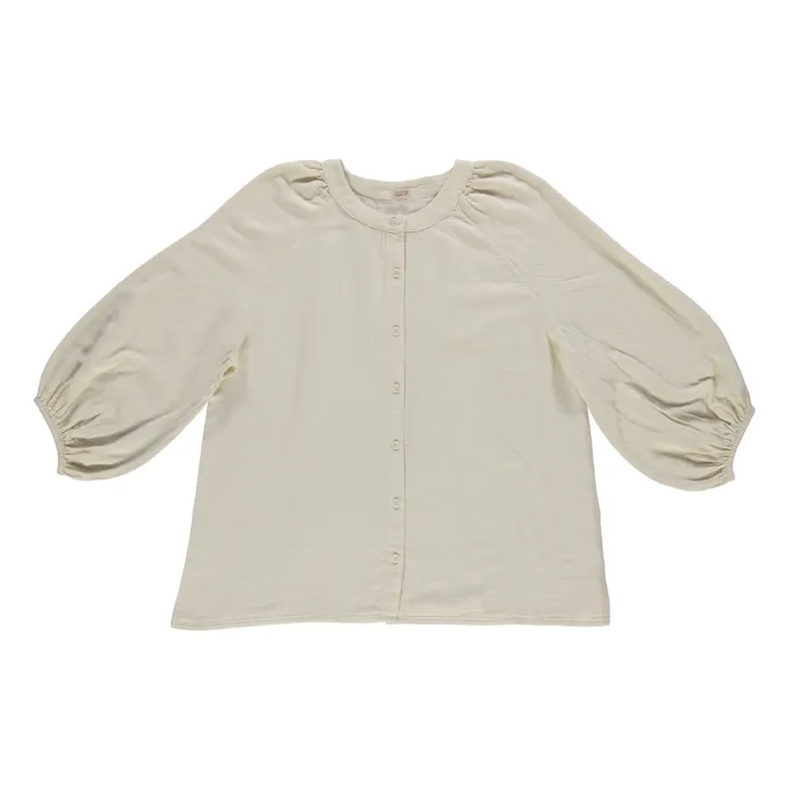 Blouse Onagre Double Gaze de Coton - Collection Femme | Crème- Image produit n°0