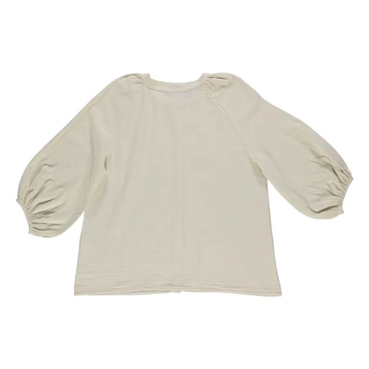Blouse Onagre Double Gaze de Coton - Collection Femme | Crème- Image produit n°1