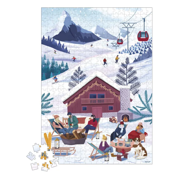 Puzzle Inverno in montagna - 500 pezzi- Immagine del prodotto n°0
