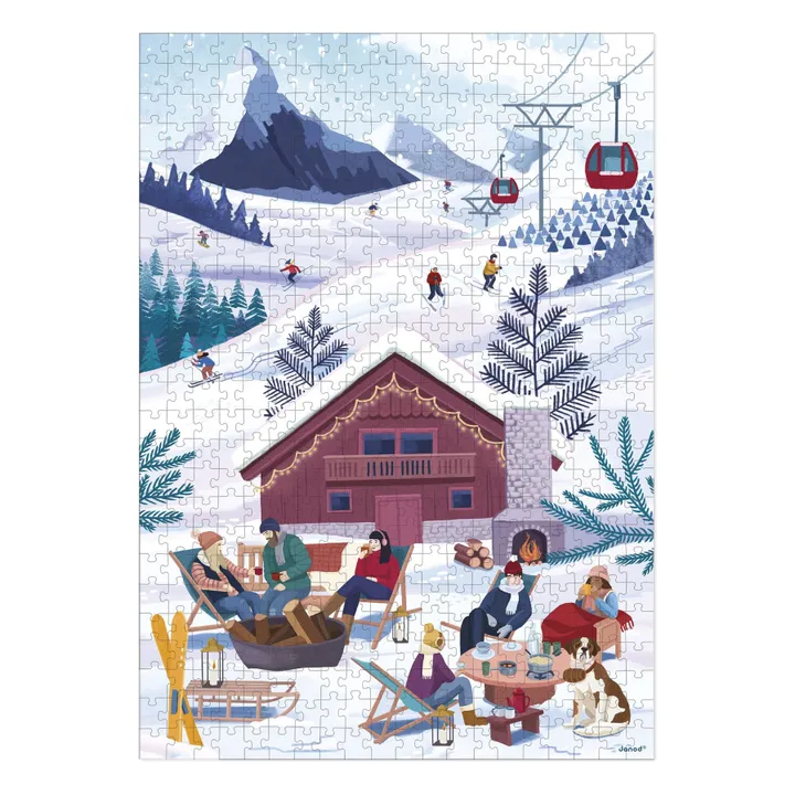 Puzzle Inverno in montagna - 500 pezzi- Immagine del prodotto n°1