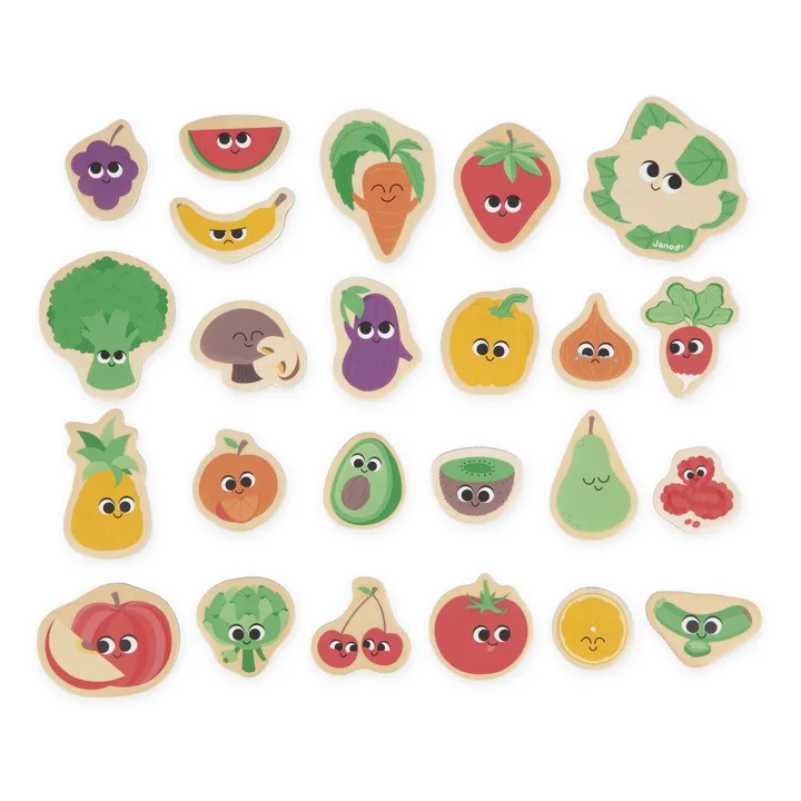Magnets - Fruits & Vegetables - 24 pieces- Product image n°1