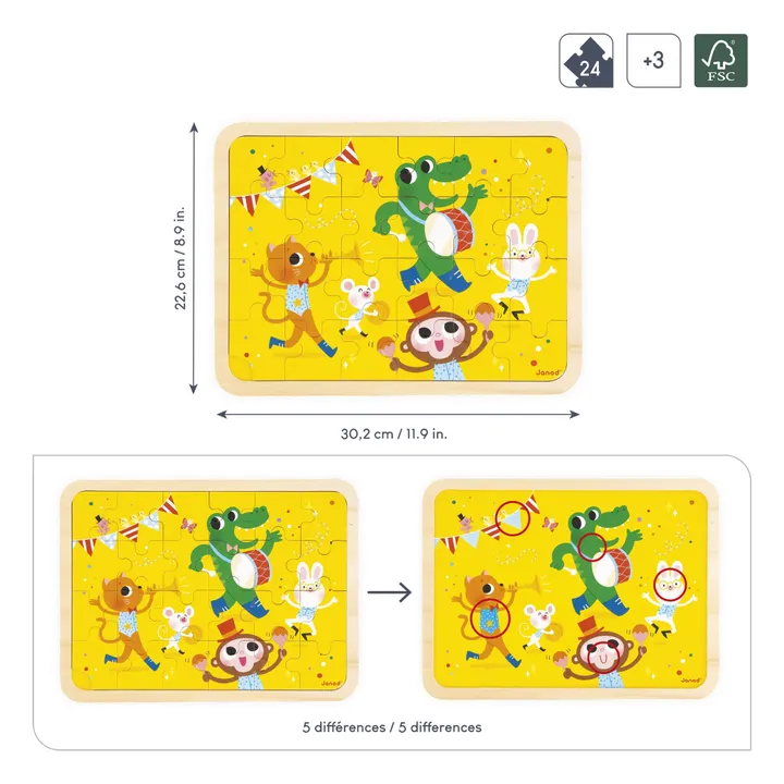 Puzzle C'est la fête - 24 Teile- Produktbild Nr. 6