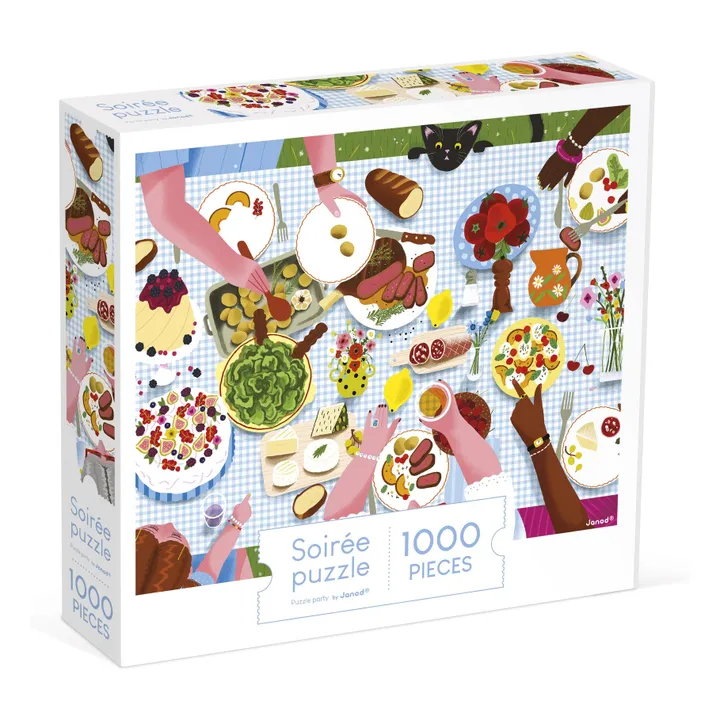 Puzzle Familienessen - 1000 Teile- Produktbild Nr. 1