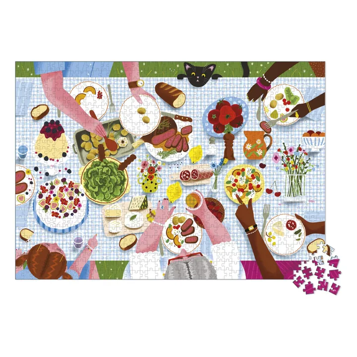 Puzzle Familienessen - 1000 Teile- Produktbild Nr. 0