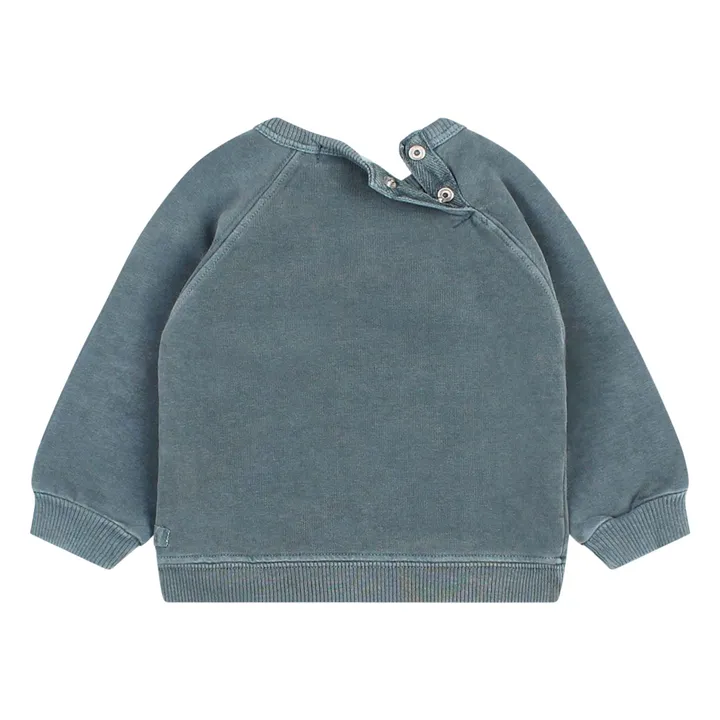 Sweat Vague Coton Bio | Bleu gris- Image produit n°1