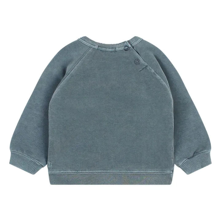 Sweat Vague Coton Bio | Bleu gris- Image produit n°2