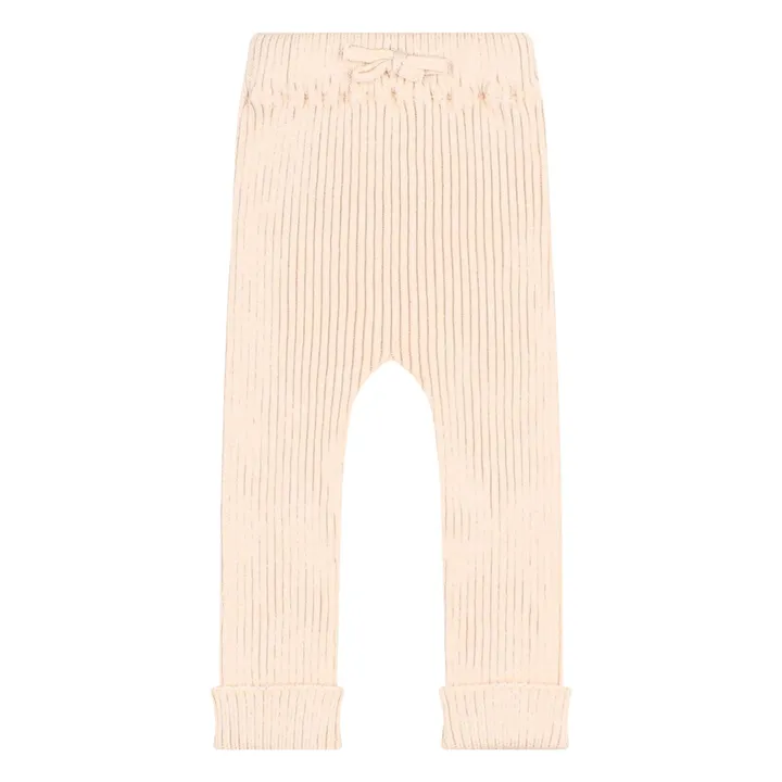 Legging Maille Coton Bio | Ecru- Image produit n°0