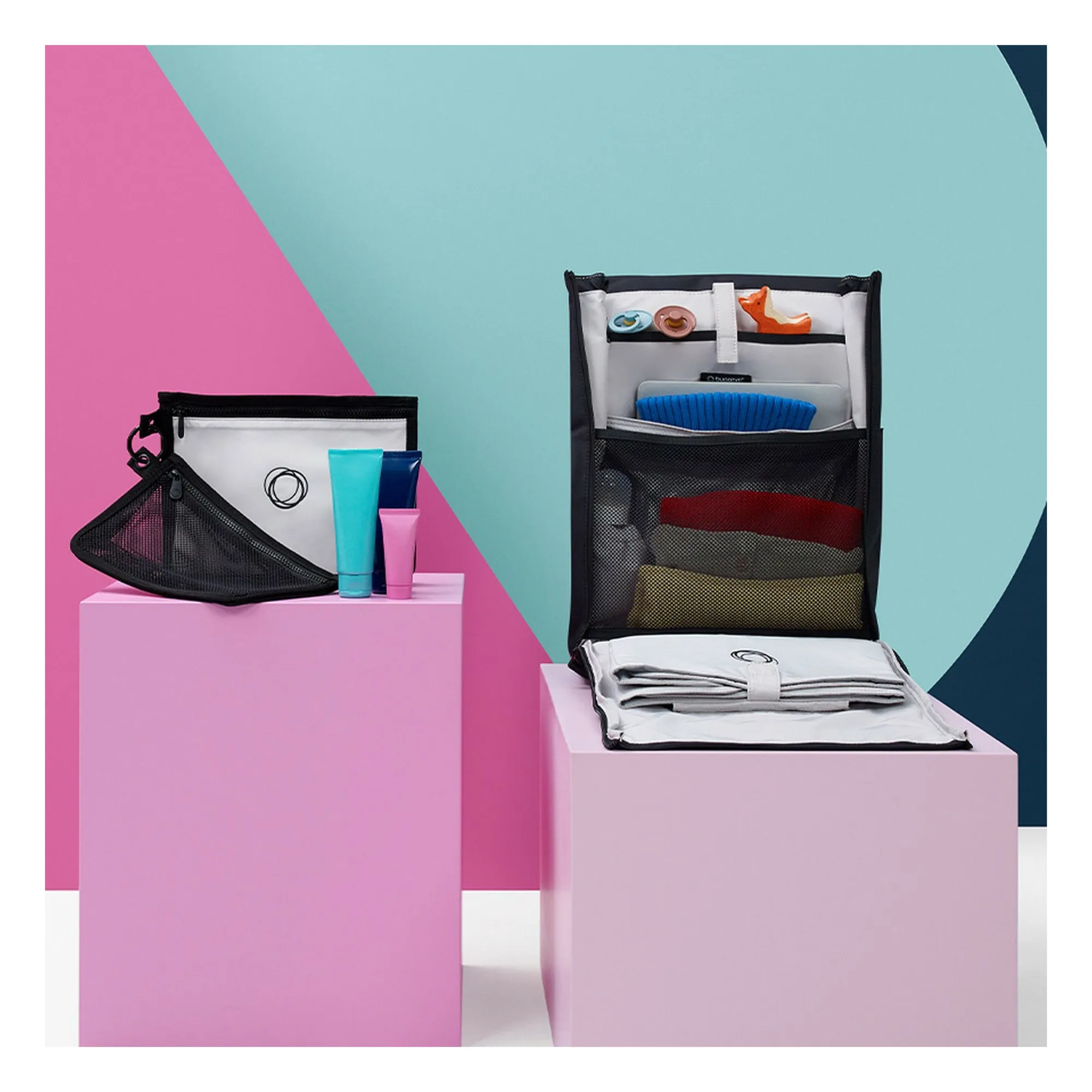 Sac à dos à langer | Gris- Image produit n°2