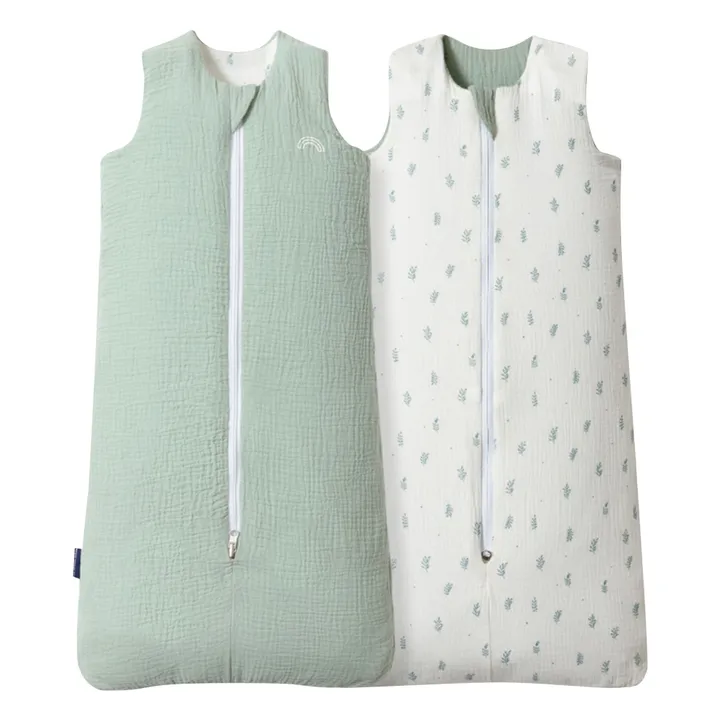 Saco de dormir multiestacional reversible | Verde Oscuro- Imagen del producto n°0