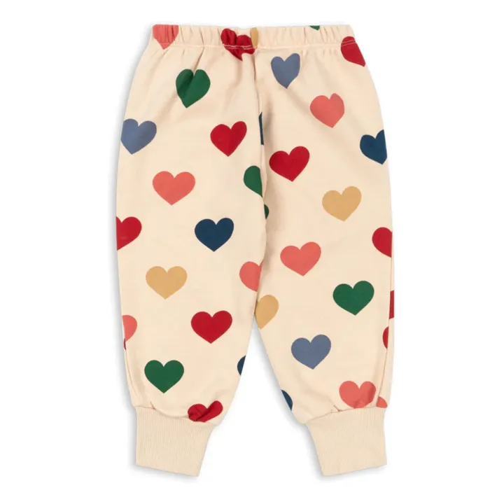 Lou Bon Coeur organic cotton joggers | Cream- Product image n°3
