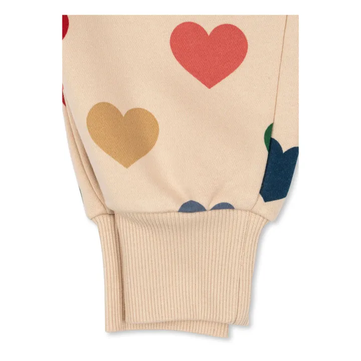Lou Bon Coeur organic cotton joggers | Cream- Product image n°2